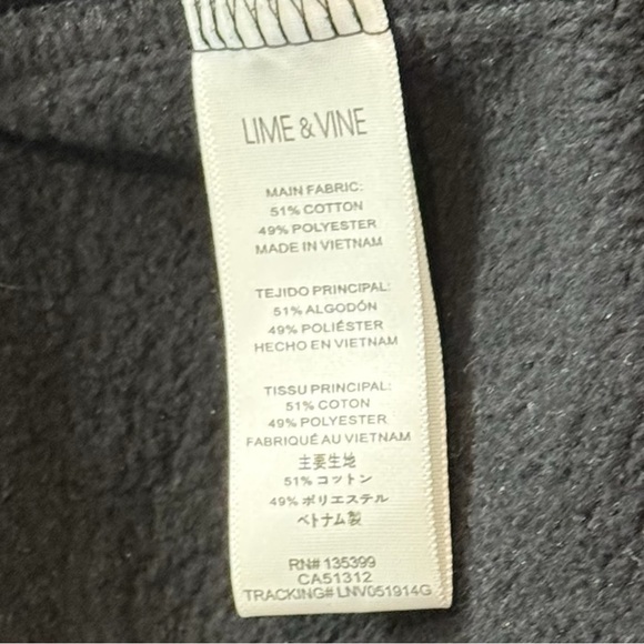 Lime & Vine Women’s Medium Black Asymmetrical Zip Long Hoodie Jacket Tunic - Picture 6 of 11